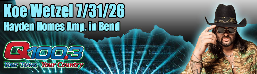 Q100.3 Welcomes Koe Wetzel to the Hayden Homes Amphitheater