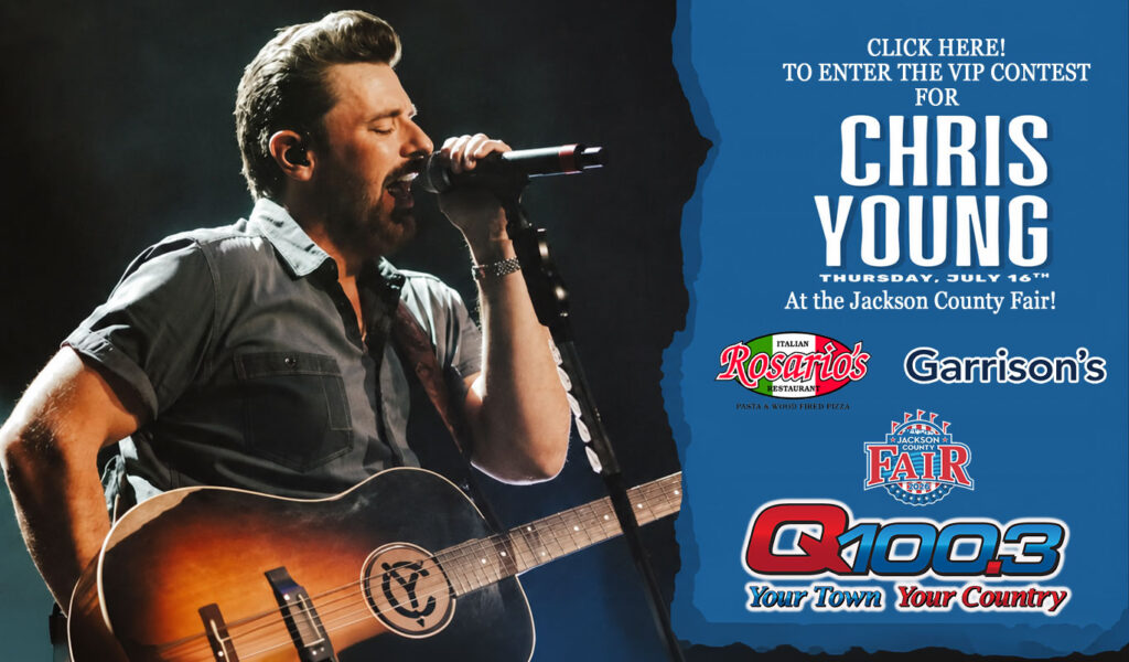 Click here to enter the VIP contest for Chris Young at the Jackson County Fair!