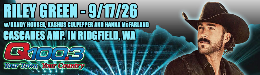 Riley Green at Cascades Amphitheater in Ridgfield 9/17/26!